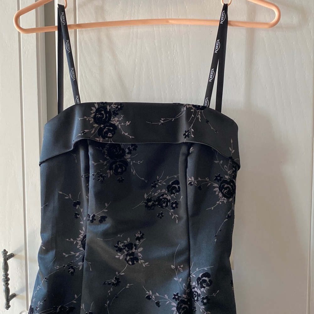 Prom bridesmaid formal black strapless dress size5 nwt